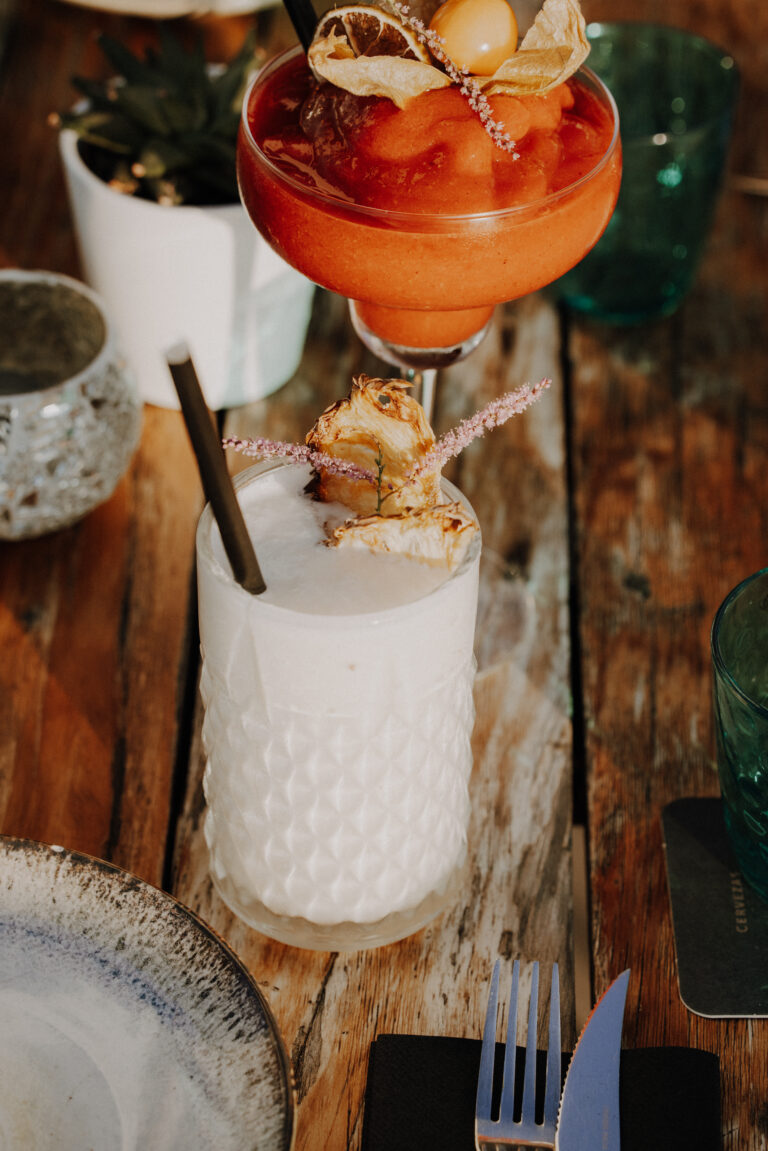 Refreshing cocktails at Kasbah Ibiza